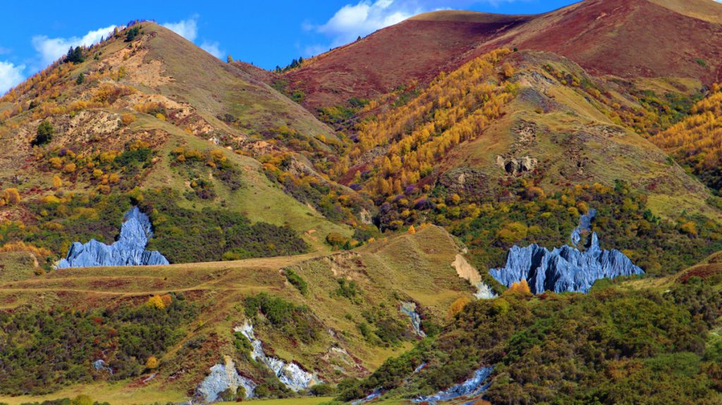 四川省・八美高原の写真　八美の紅葉に魅せられて4-2